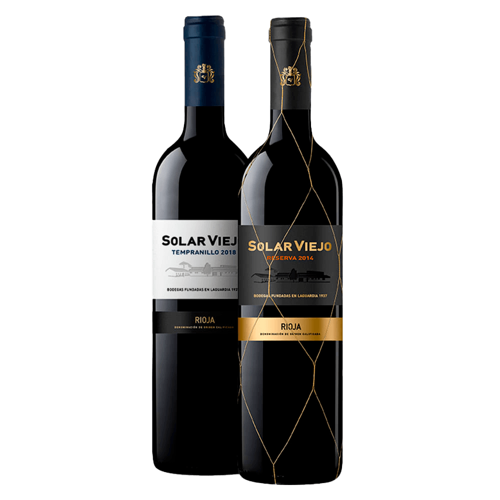 Kit 1 Vinho Tinto Solar Viejo Reserva 750ml + 1 Vinho Tinto Solar Viejo Tempranillo 750ml