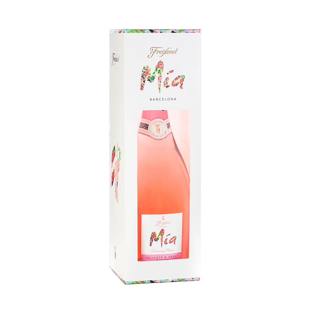 Espumante Mía Moscato Pink Doce 750ml com Embalagem Exclusiva