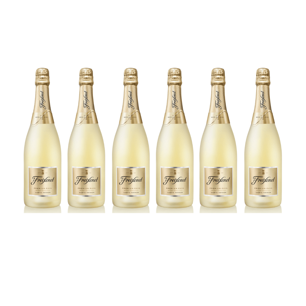 Kit 6 Cava Freixenet Carta Nevada Demi-Sec 750ml