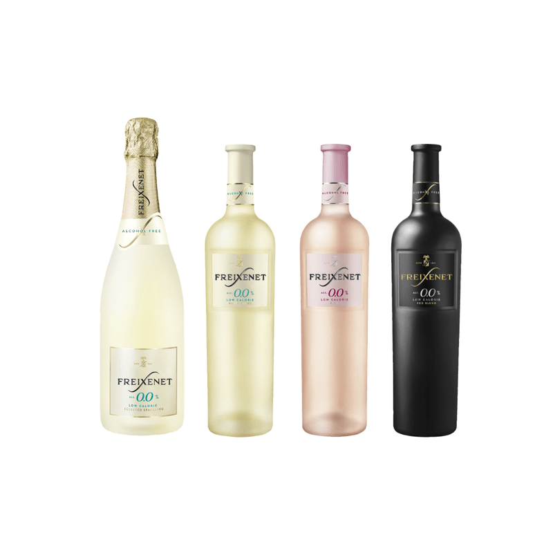 Kit Degustação Zero Álcool Freixenet 4 garrafas sem álcool